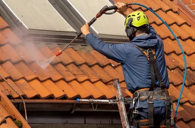Démoussage et hydrofuge de toiture à Eteimbes